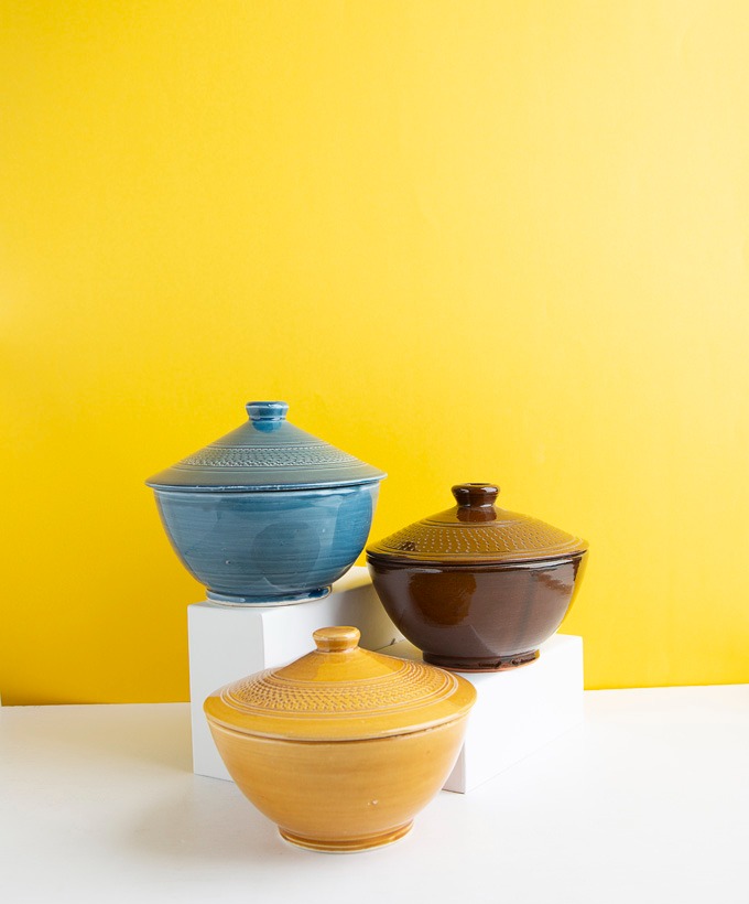 مكبة الحلوى/                  Halawa bowls with cover